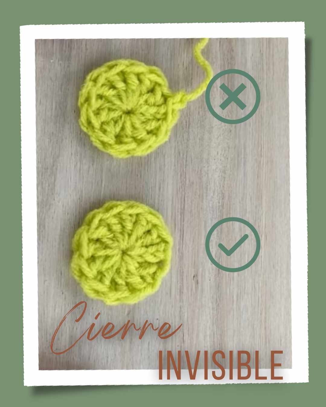 Cierre invisible de vueltas