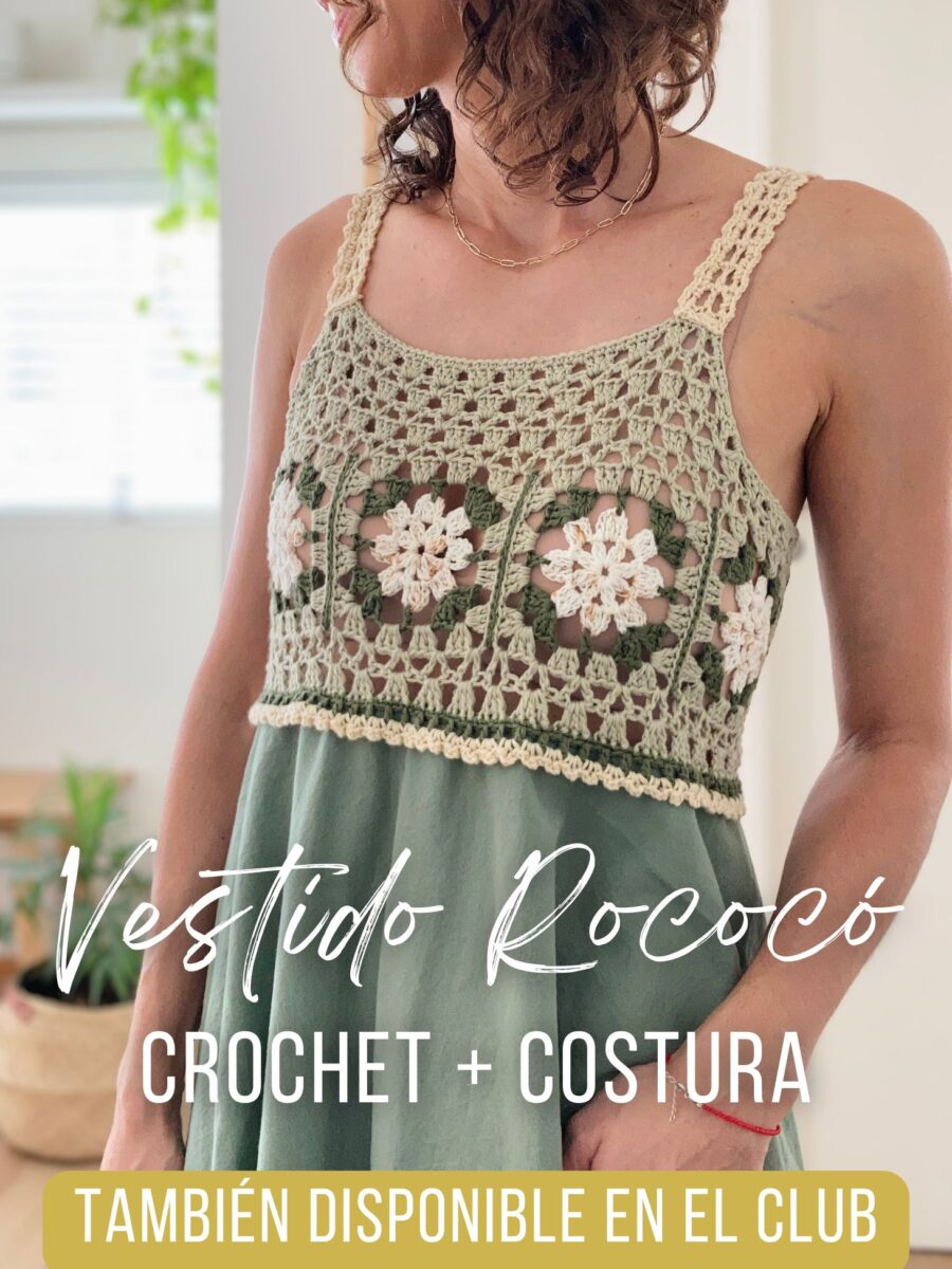 CURSO ONLINE - Vestido Rococó: Crochet + Costura Simple (SIN experiencia previa en costura!)
