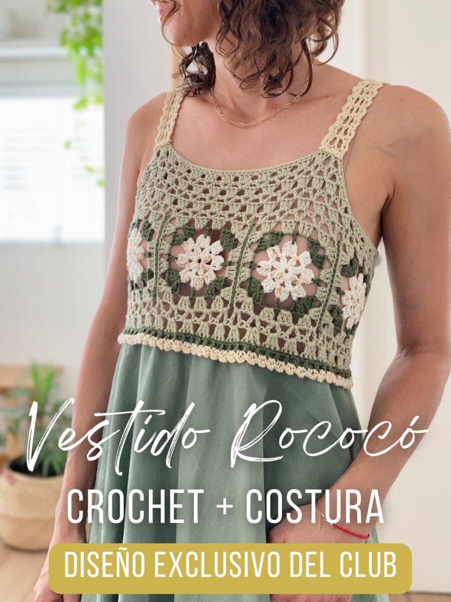CURSO ONLINE - Vestido Rococó: Crochet + Costura Simple (SIN experiencia previa en costura!)