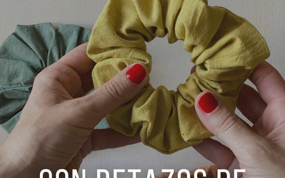Proyecto Express: Scrunchie con retazos de Tela
