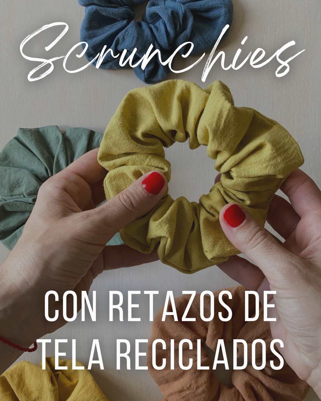 Proyecto Express: Scrunchie con retazos de Tela