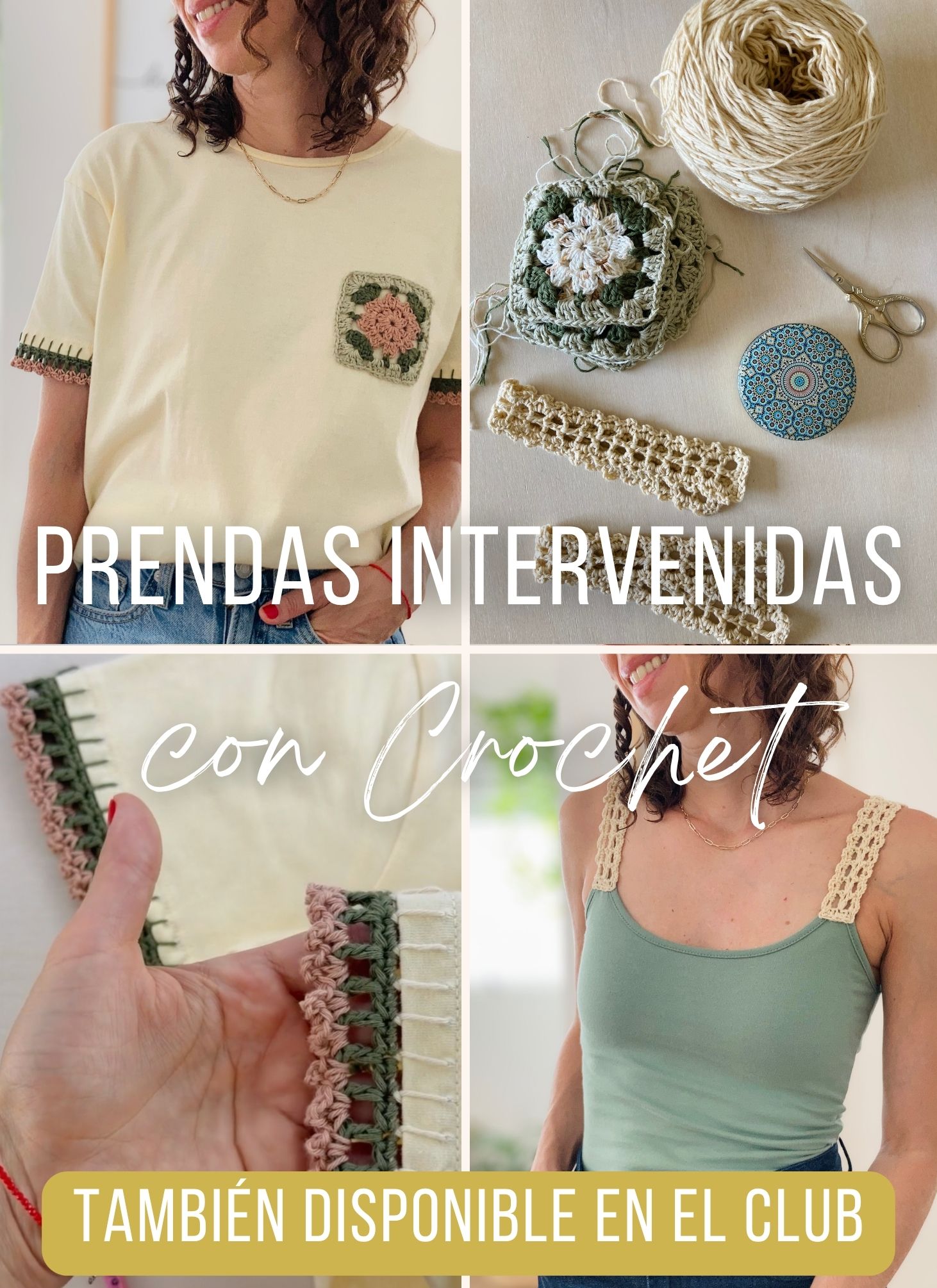 CURSO ONLINE – Prendas Intervenidas con Crochet