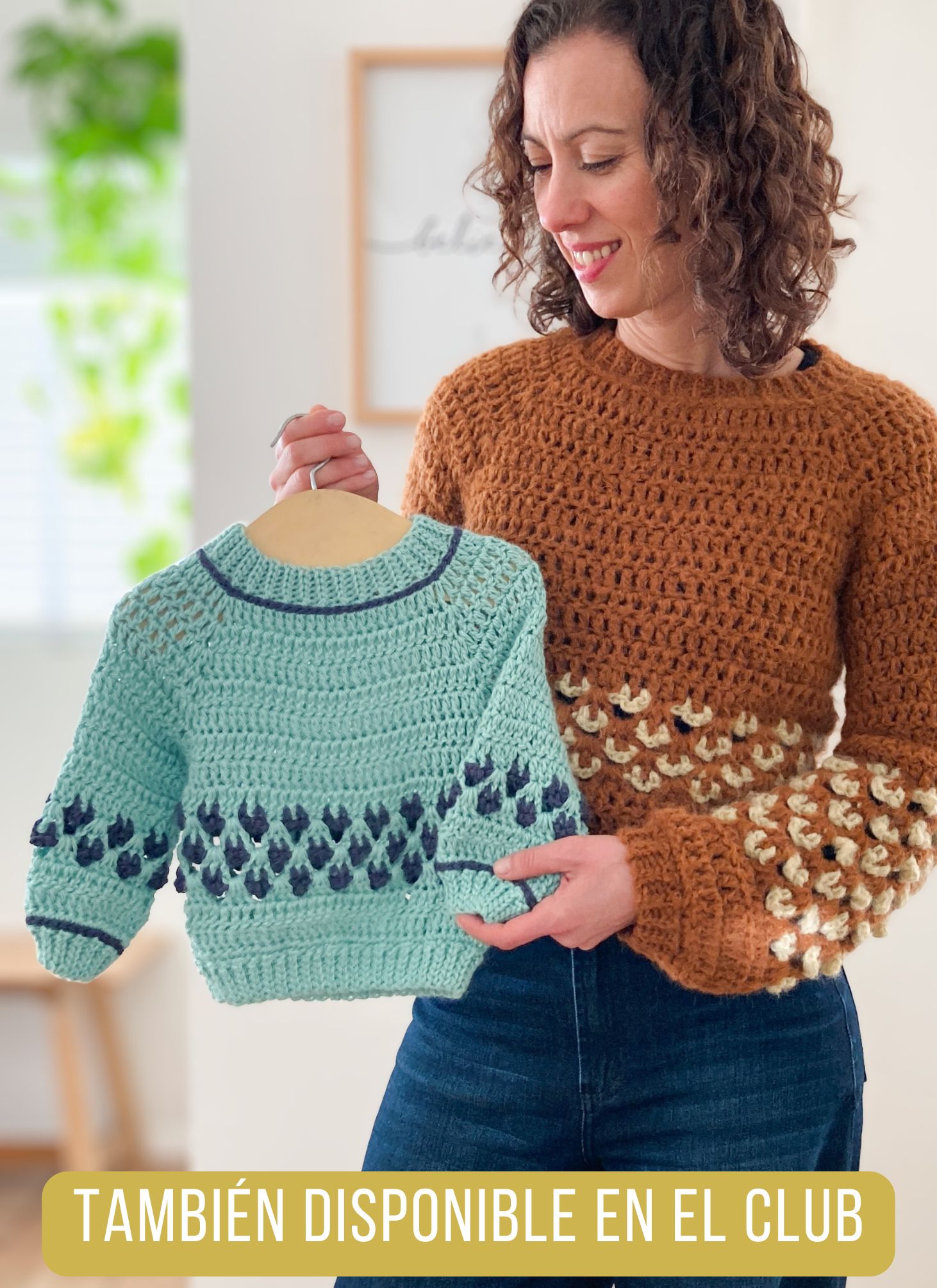 Sweater Alondra – Técnica Top Down con Bajada de Escote & SIN COSTURAS