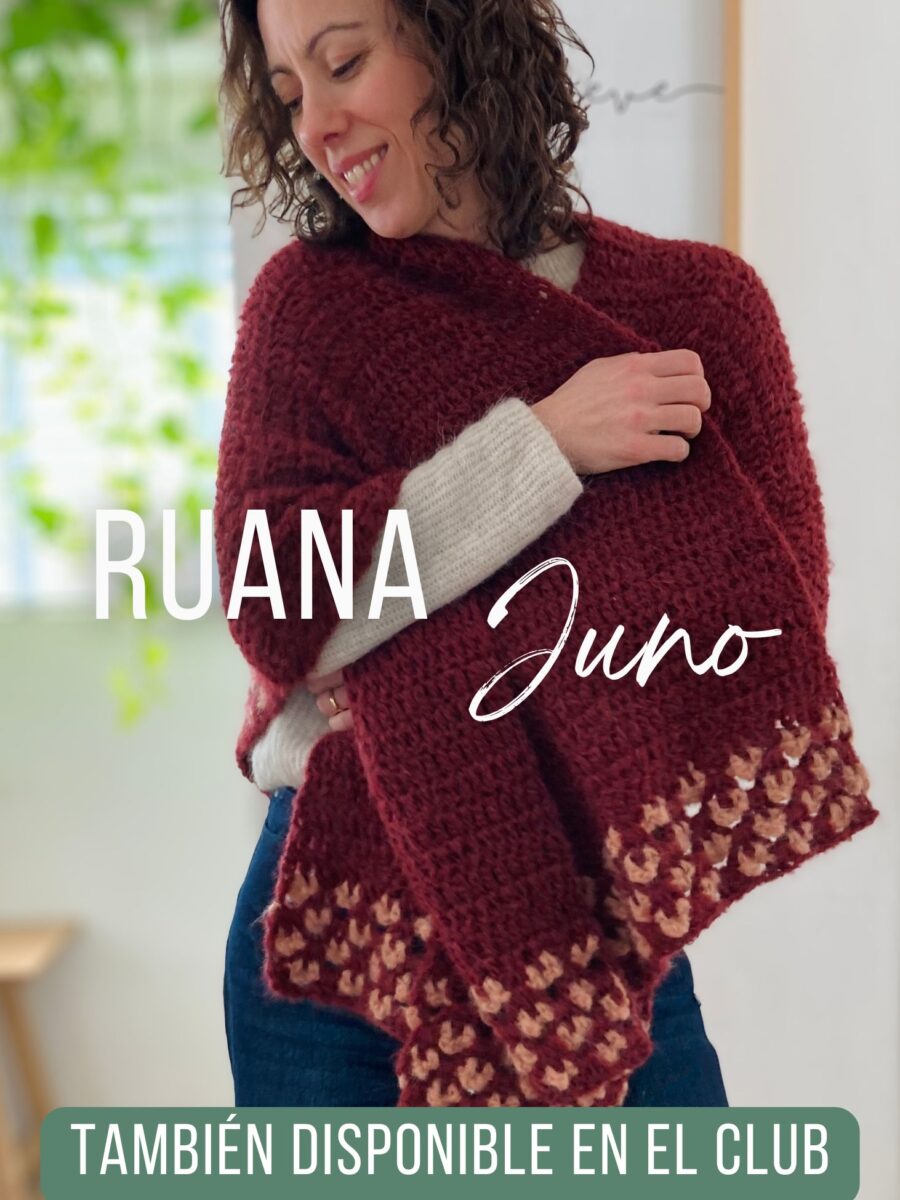 Ruana Juno - Crochet Simple a Partir de un Granny