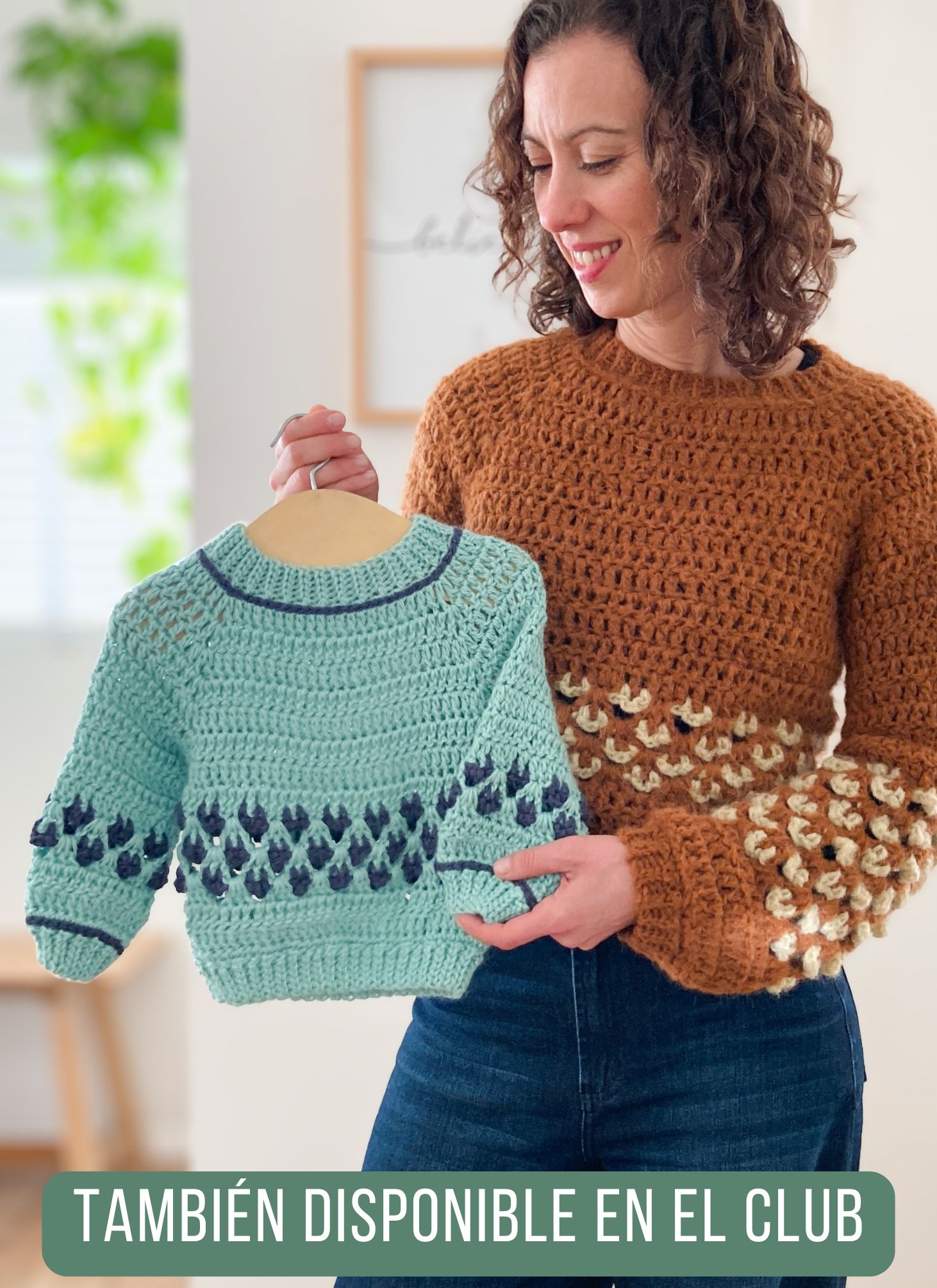 Sweater Alondra – Técnica Top Down con Bajada de Escote & SIN COSTURAS