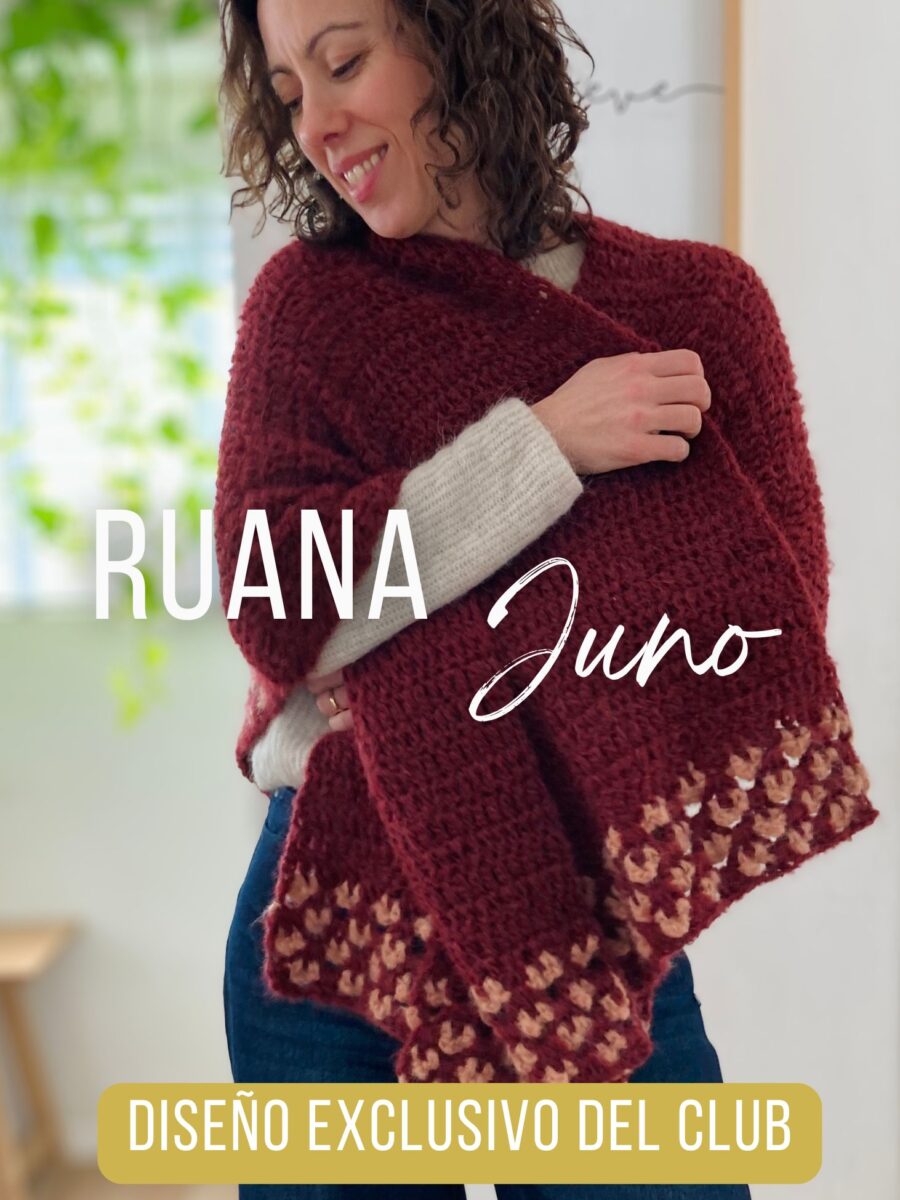 Ruana Juno - Crochet Simple a Partir de un Granny