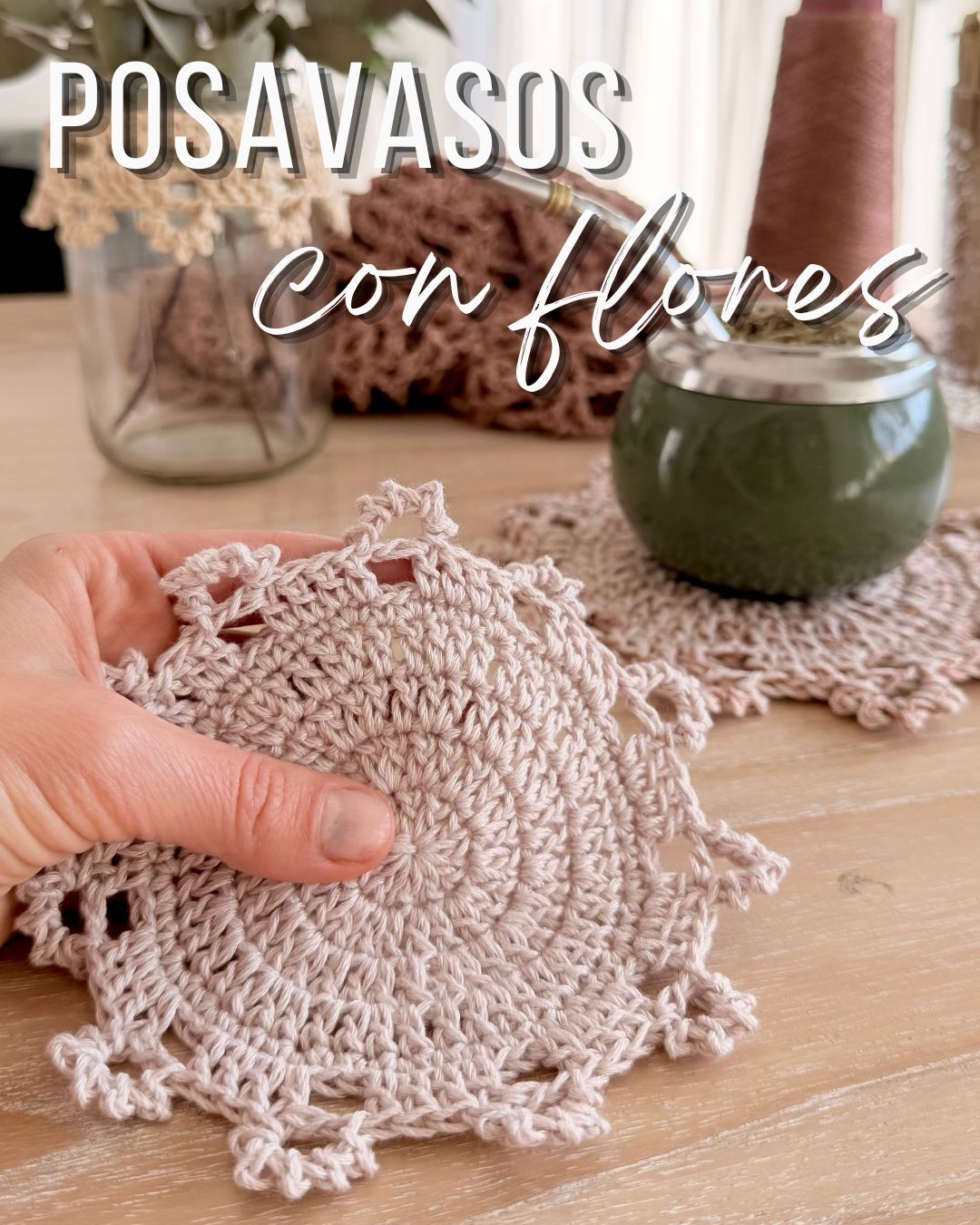 Posavasos con Flores